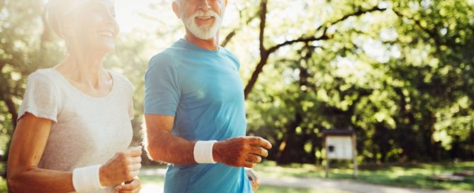 Two seniors stay active and feel good as a result.