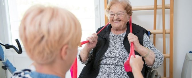 Our in-home caregivers help keep seniors active.